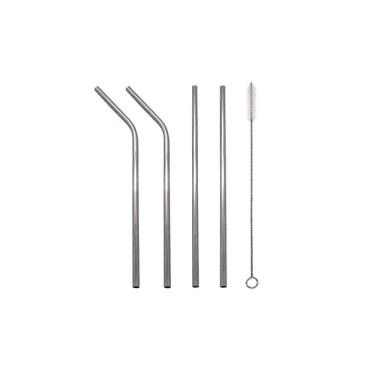 Imagem de Canudo Aço Inox Metal Reutilizável 1 Escova Topen Home