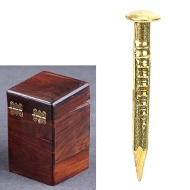 Imagem de Naroote Prego de Latão de, 100 Peças, Cabeça Redonda, Acessórios de Hardware para Substituição Perfeita Em Reparo de Móveis, 10mm/15mm/18mm/22mm (15mm de comprimento)