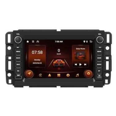 Imagem de Rádio estéreo Android 2G + 64G para Chevrolet Chevy Silverado GMC Sierra Yukon Buick Apple CarPlay Android Auto 17.8 cm tela sensível ao toque Bluetooth GPS WiFi FM/RDS SWC Tipo-C/USB câmera +