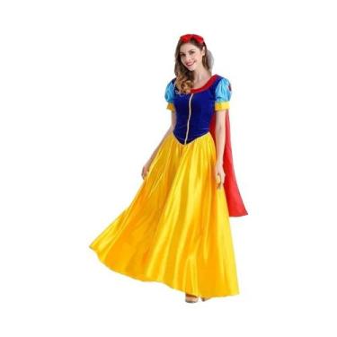 Imagem de Fantasia Deluxe De Branca De Neve Para Adultos, Fantasia De Princesa D