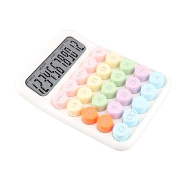 Imagem de YOUTHINK Calculadora Eletrônica Colorida, Calculadora Básica Fofa de Botão Grande, 4 Funções, Material de Escritório para Mulheres, Crianças, Professores, Mesa, Escola, Classe, Casa, Negócios,
