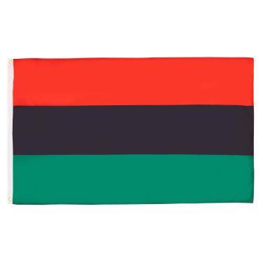 Imagem de AZ FLAG - Bandeira Pan-Africana - 2 x 3 pés - Faixa afro-americana de poliéster 100D com dois ilhós de metal - Resistente ao desbotamento - Cores vivas - 2' x 3' pés - 90 x 60 cm