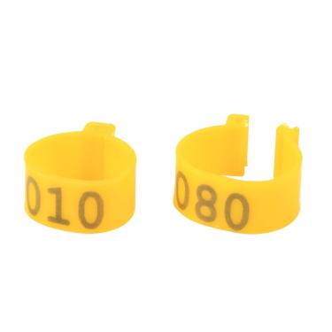 Imagem de Acouto Anéis para Pernas de Aves 100 Unidades/Saco 16MM 001-100 Plástico Numerado para Aves, Galinhas, Patos, Faixas para Pernas de Ganso, Anéis, Faixas para de Frango, Gramado e Jardim/Fazenda