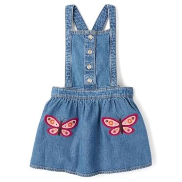 Imagem de Gymboree Suéter de saia sem mangas bordado para meninas e crianças pequenas, Borboleta colheita, 8