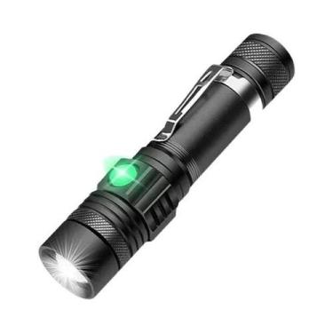 Imagem de Lanterna Tática LED Ultra Brilhante Recarregável Em Liga De Alumínio C