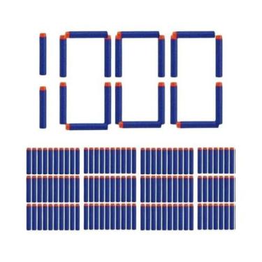 Imagem de Balas Macias Azuis De 7,2cm Para Refil De Dardos Brinquedo De Arma Pre