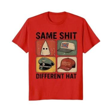 Imagem de Camiseta De Algodão Unissex Com Estampa Engraçada De Manga Curta - Mes