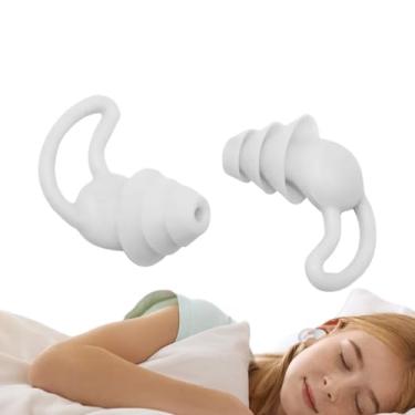 Imagem de Tampões De Ouvido Anti-Ruído - 1 Par Reutilizável Para Dormir Em Viagem | Protetores De Silicone Para Viagens De Avião,Para Viagem Casa Escritório Férias Hotel Apartamento Dormitório Festa Natação Con