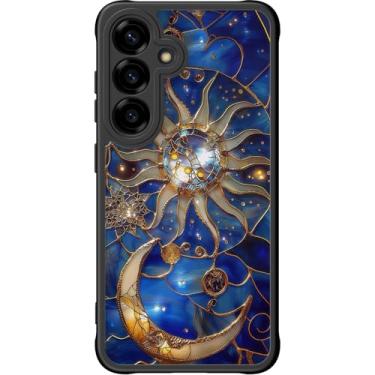 Imagem de DEENAKIN Capa fofa para Samsung Galaxy S25 Plus, capa rígida floral estética, compatível com Magsafe, capa protetora fina retrô moderna exclusiva para mulheres e meninas, mística astral