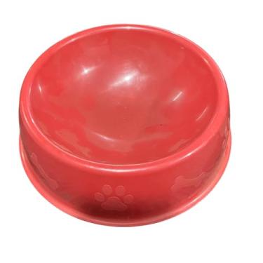 Imagem de Comedouros Vasilha Bebedouro Cachorro Gato Plástico 500 Ml Vermelho