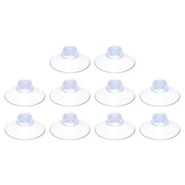 Imagem de Ventosas de 30 mm/1,2 polegadas, pacote com 10 almofadas de sucção de PVC sem ganchos para decoração de casa, cozinha, banheiro, organização, itens pendurados, transparentes