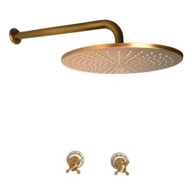 Imagem de MAC Metais Vintage, Ducha Maggiore 30cm com Acabamento Bronze Antigo com Porcelana DOCOL