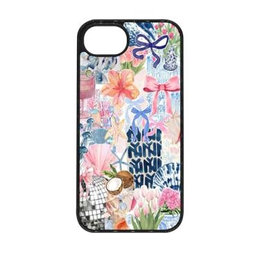 Imagem de qizjio Capa de telefone colagem estética à prova de choque arte protetora coquete verão capa de telefone para iPhone 16e