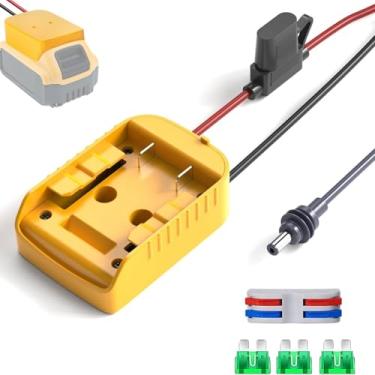 Imagem de Adaptador de bateria para Starlink Mini Dewalt bateria com cabo de alimentação CC fonte de alimentação ao ar livre acampamento RV uso fora da rede