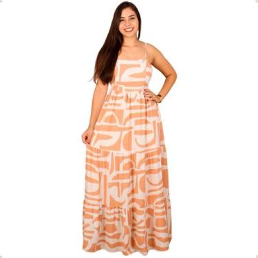 Imagem de Vestido Longo Feminino Rodado Duna Com Bojo Moda Verão Confortável Vár