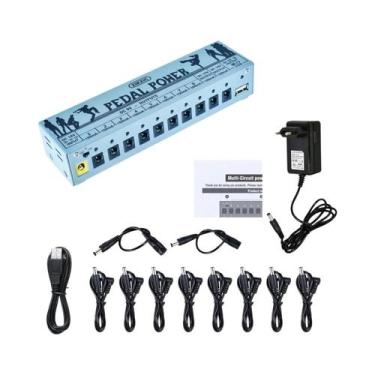 Imagem de Fonte De Alimentação Para Pedais De Guitarra Com 10 Saídas ZIKZIC, Iso