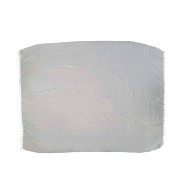 Imagem de Canga De Praia 100% Viscose - Branca Lisa 1,60Mx1,10M