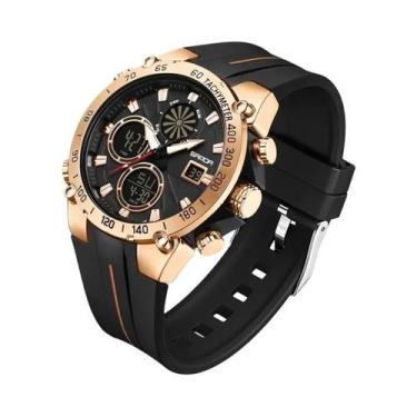 Imagem de Relógio De Quartzo Masculino À Prova d'Água 50M SANDA 6262 Cronógrafo 