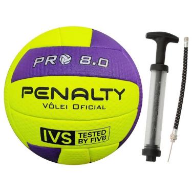 Imagem de Bola De Volei Penalty Oficial 8.0 Pró Mais Inflador-Unissex