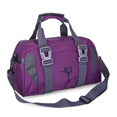 Imagem de Bolsa de Academia Fitness com Grande Armazenamento Viagem Esportiva Transversal Um Ombro Nylon Cinto Removível