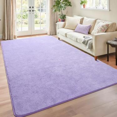 Imagem de Chicrug Tapetes minimalistas laváveis de 10 x 15 cm para quarto, sala de estar, sala de aula, tapete moderno de espuma viscoelástica macia para berçário infantil, tapete interno de camada baixa para