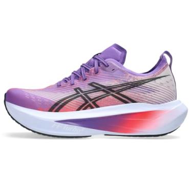 Imagem de ASICS Tênis de corrida unissex MEGABLAST, Edo roxo/preto, 10.5 Women/9 Men