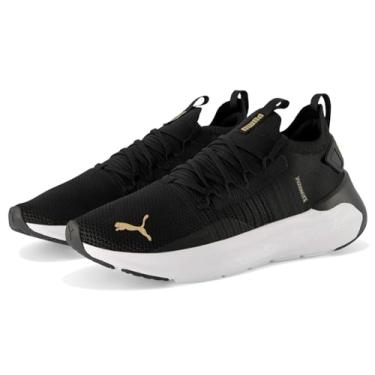 Imagem de PUMA Tênis de corrida feminino Softride Symmetry Fuzion, Preto, dourado, 40