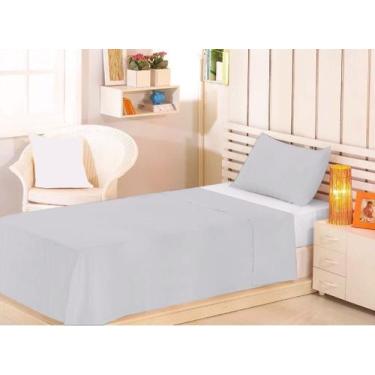 Imagem de Jogo 3 peças lençol solteiro 150 fios otima qualidade fazenda hotel sí