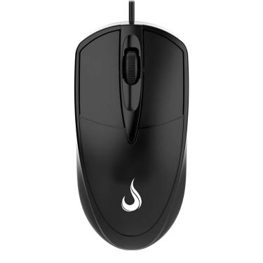 Imagem de Mouse Office Rise Mode USB 3200dpi Cor Preto RM-MO-01-FB BK