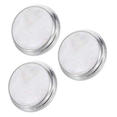 Imagem de Molain 3 tampas de válvula de trompete, botões de dedo de válvula de trompete compatíveis com a maioria dos trompetes de substituição durável para botões de haste de válvula