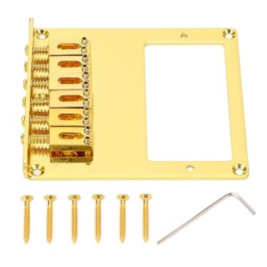 Imagem de WALFRONT Ponte de Sela Quadrada de 6 Cordas Ponte de Guitarra Humbucker de Metal para Telecaster, Substituição de de Guitarra Elétrica Com Precisão de Entonação para Artistas e Gravação