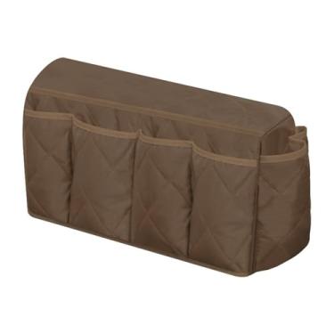 Imagem de BAHULA Organizador de descanso de braço para sofá, sofá, cadeira, suporte de controle remoto para TV, durável, economizador de espaço, organizador de descanso de braço organizado para livros, revistas