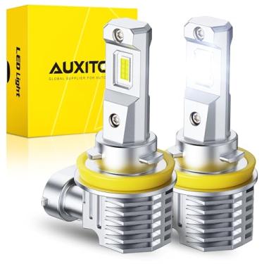 Imagem de AUXITO Lâmpada LED H11/H9 Farol de neblina 40000LM Ultra Brilhante 6500K Branco Tamanho Mini Instalação Rápida Sem Adaptador Pacote com 2