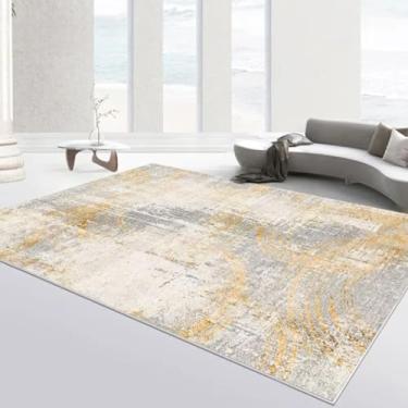 Imagem de Tapete abstrato para sala de estar, decoração de casa, sofá, tapete grande, tapete para proteção contra respingos (6,5 x 13,1 pés (200 x 400 cm/sem fiapos-11)