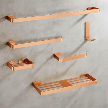 Imagem de Kit Acessórios Para Banheiro Rose 6 Peças