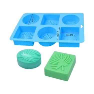 Imagem de Moldes De Silicone Para Sabonete Em Renda Mista Com 6 Cavidades Para F