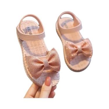 Imagem de Sandálias De Verão Para Meninas Com Laço Antiderrapante Calçados Casua
