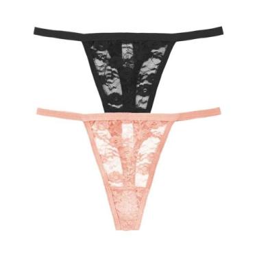 Imagem de Conjunto De Calcinhas Sexy De Renda De Cintura Baixa Para Mulheres 2 P