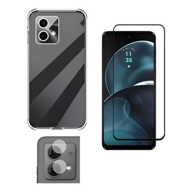 Imagem de Kit Capa Capinha + Pelicula 3D + P Camera Para Moto G84 5G T