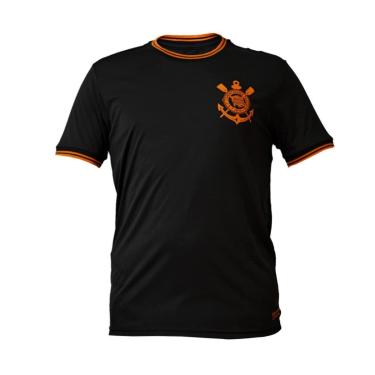 Imagem de Camisa Corinthians Estampada Dry Laranja - Masculino-Masculino