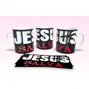 Imagem de Caneca De Porcelana 325ml Decorada Frases Religiosas Estampa 54