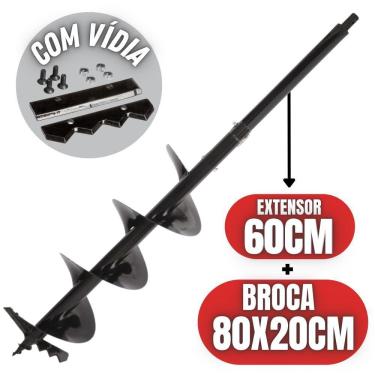 Imagem de Broca Perfurador De Solo Com Ponta De Videa 80x20cm