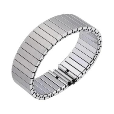 Imagem de Pulseira De Relógio Inteligente Unissex Em Aço Inoxidável, Faixa Elást