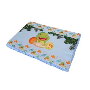 Imagem de Trocador Plastificado de Comoda para Bebe Menina 65cm x 45cm - Carinha