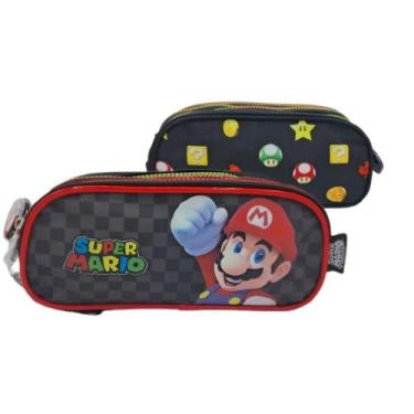 Imagem de Estojo Mario Bros Preto - Luxcel