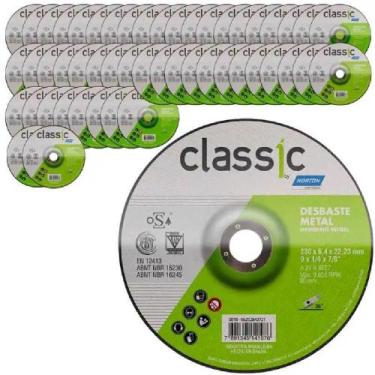 Imagem de Disco de Desbaste Metal 9 POL x 6,4 mm Classic Kit com 50 Peças NORTON
