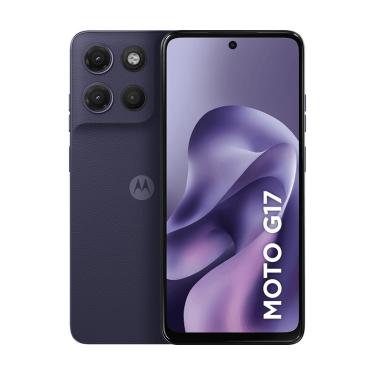 Imagem de Smartphone Motorola Moto G17 256GB - Roxo, 12GB (4GB RAM + 8GB RAM Boost), Câmera 50MP e Tela 6,7"
