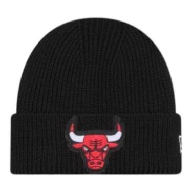Imagem de Gorro New Era Chicago Bulls Skull Knit Masculino Preto-Masculino
