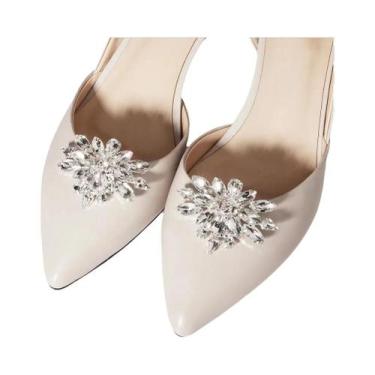 Imagem de Clipes Para Sapatos De Salto Alto Para Noivas, Decoração De Cristal Co