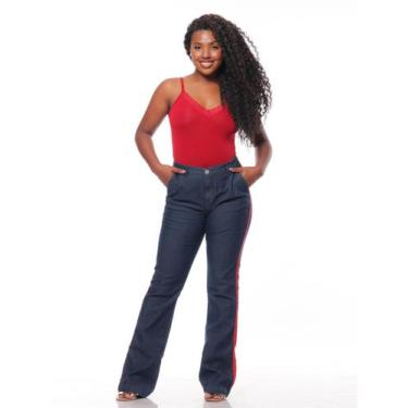 Imagem de Calça Flare Jeans Lycra Alfaiataria S/Faixa L1/2 - Branco - Razon Jean